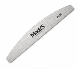 Half-Moon Nail File – Grey, 80/80 Grit
