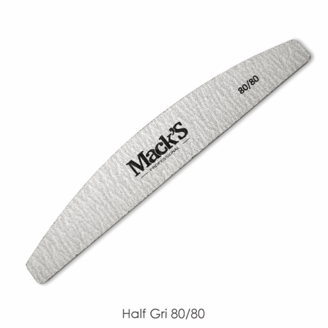Half-Moon Nail File – Grey, 80/80 Grit