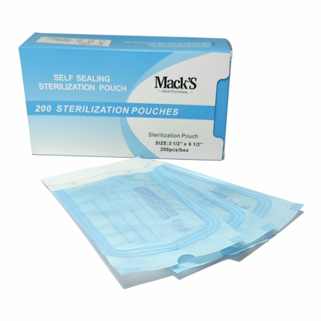 Self-Sealing Sterilisation Pouches – 90 × 165 mm, Pack of 200