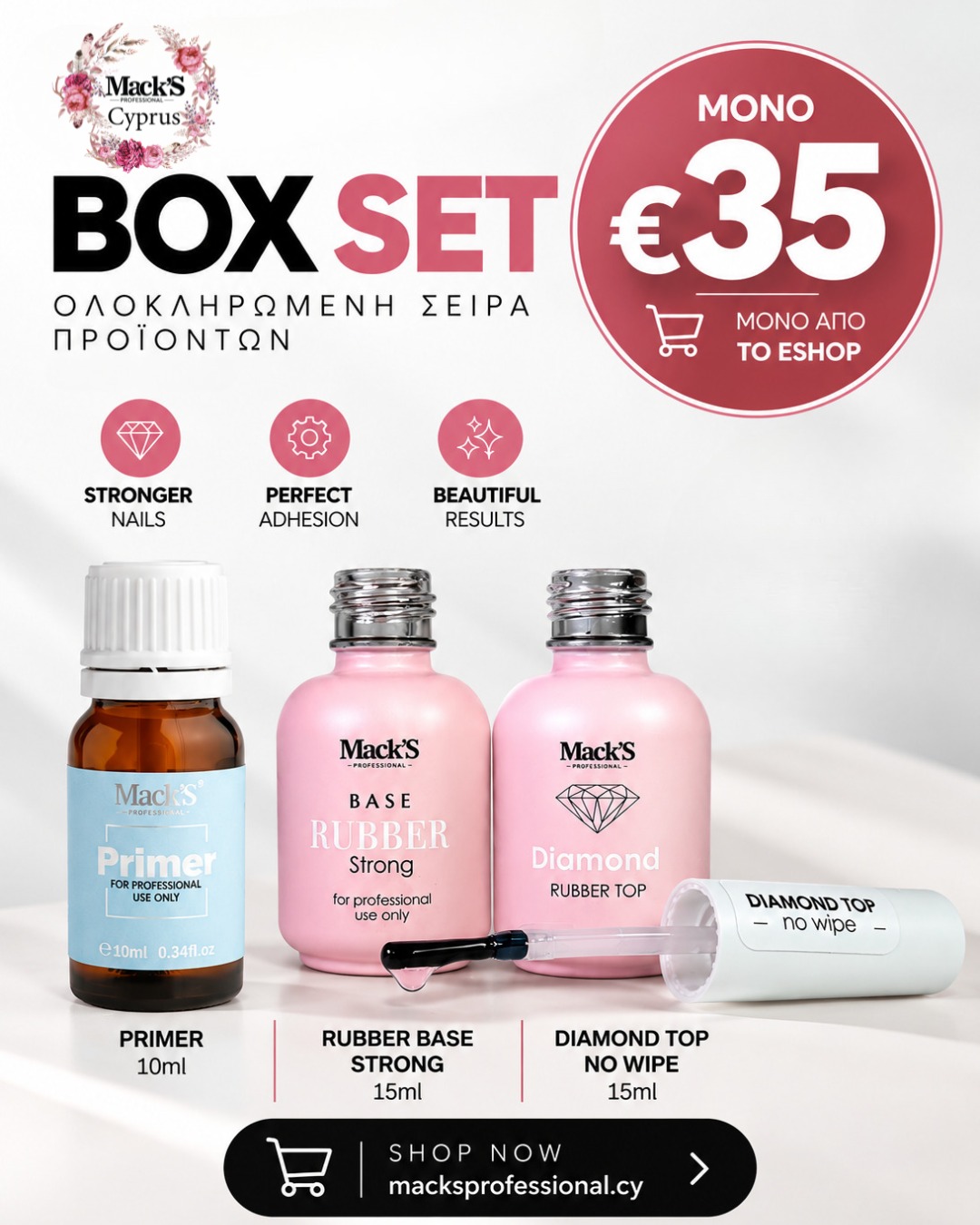 Box Set – Primer, Rubber Base Strong & Diamond Top